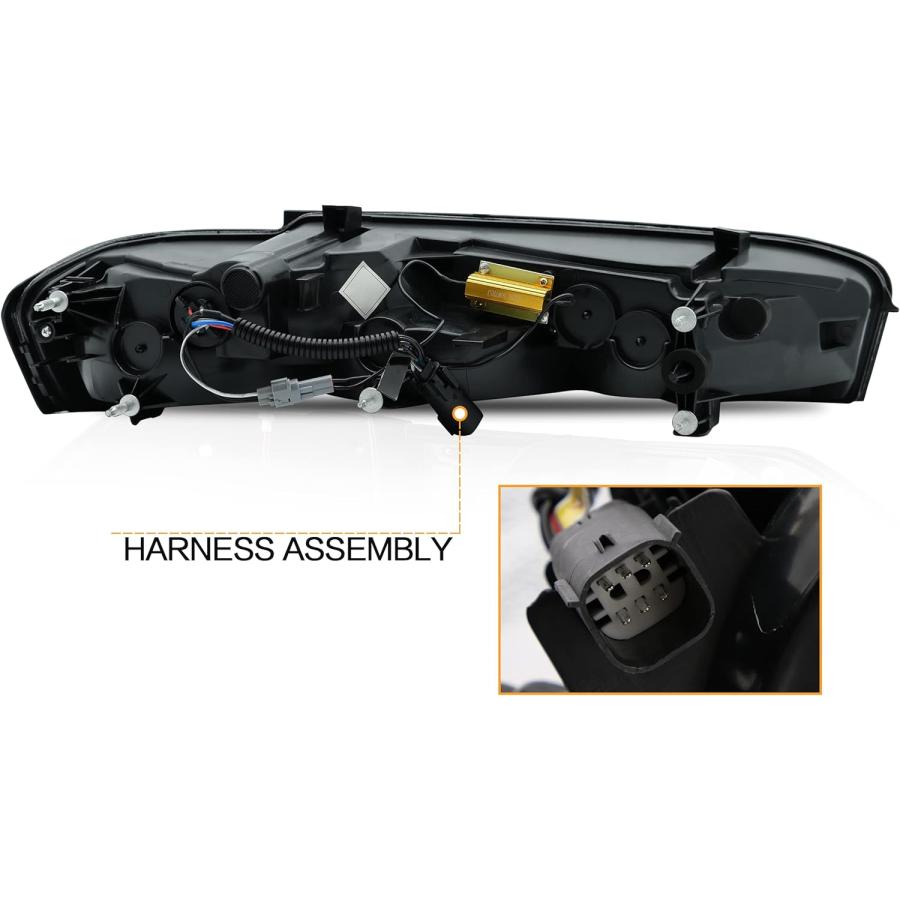 【並行輸入品】VLAND Tail lights Assembly Fit for Chevy Camaro Chevrolet Coupe 6thの画像