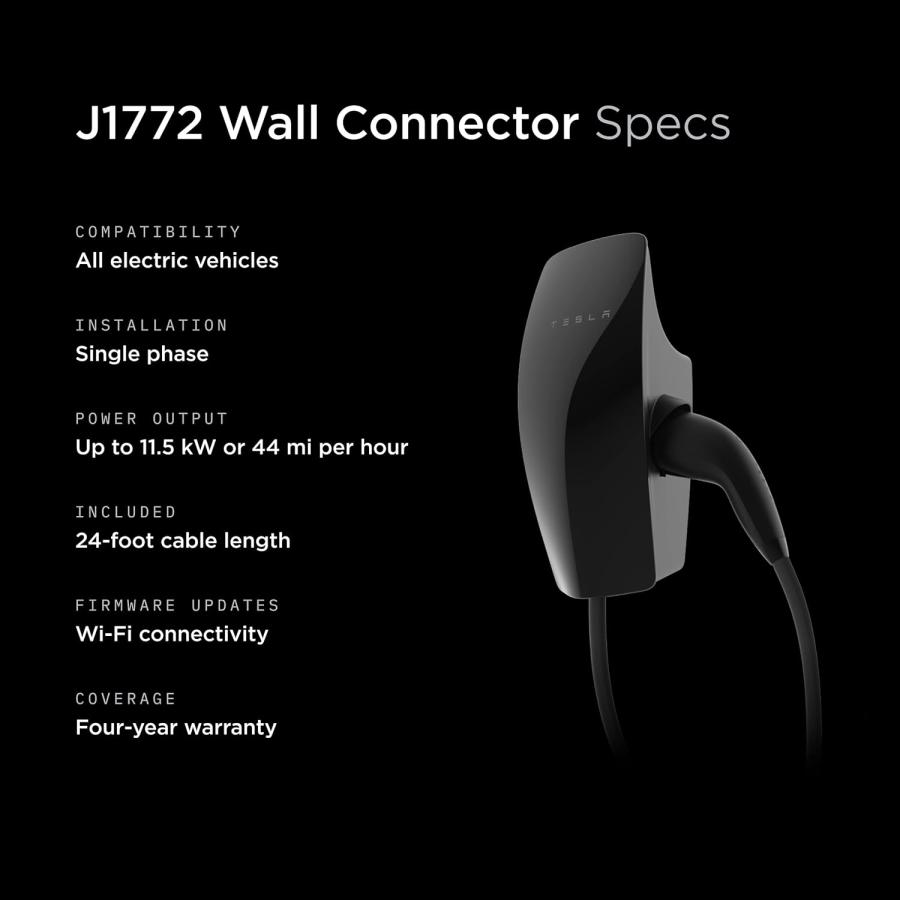 並行輸入品】Tesla J1772 Wall Connector - Electric Vehicle (EV