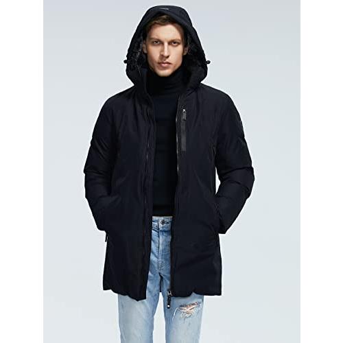 【並行輸入品】AVLUZ Jackets for Men Men's Jackets Men Zipper Up Drawstring Hooの画像