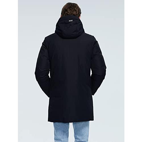 【並行輸入品】AVLUZ Jackets for Men Men's Jackets Men Zipper Up Drawstring Hooの画像