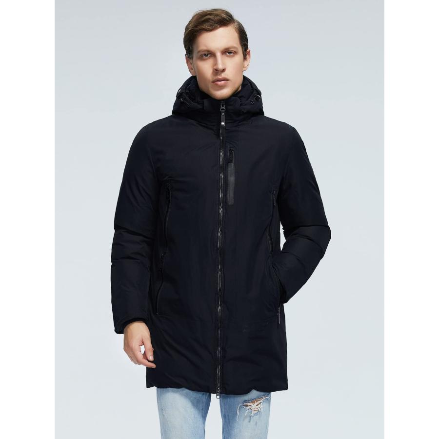 【並行輸入品】AVLUZ Jackets for Men Men's Jackets Men Zipper Up Drawstring Hooの画像