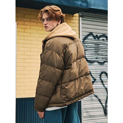 【並行輸入品】AVLUZ Jackets for Men Men's Jackets Men Drop Shoulder Drawstringの画像
