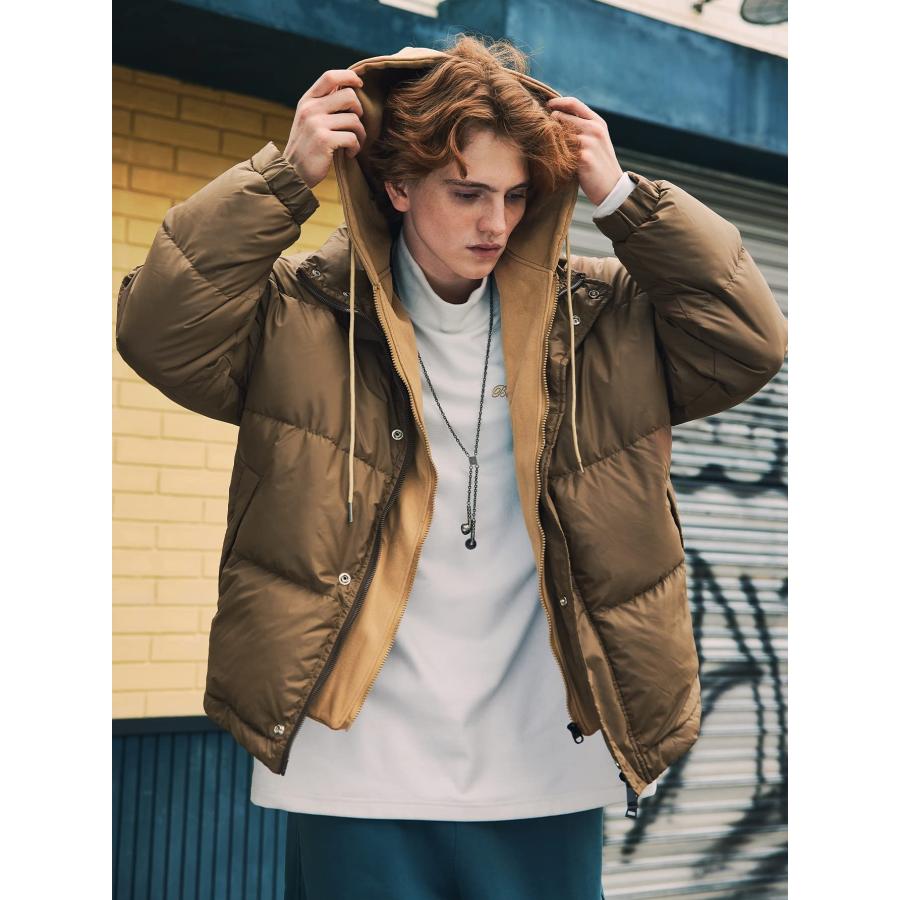 【並行輸入品】AVLUZ Jackets for Men Men's Jackets Men Drop Shoulder Drawstringの画像