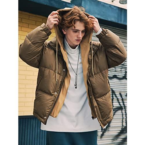 【並行輸入品】AVLUZ Jackets for Men Men's Jackets Men Drop Shoulder Drawstringの画像
