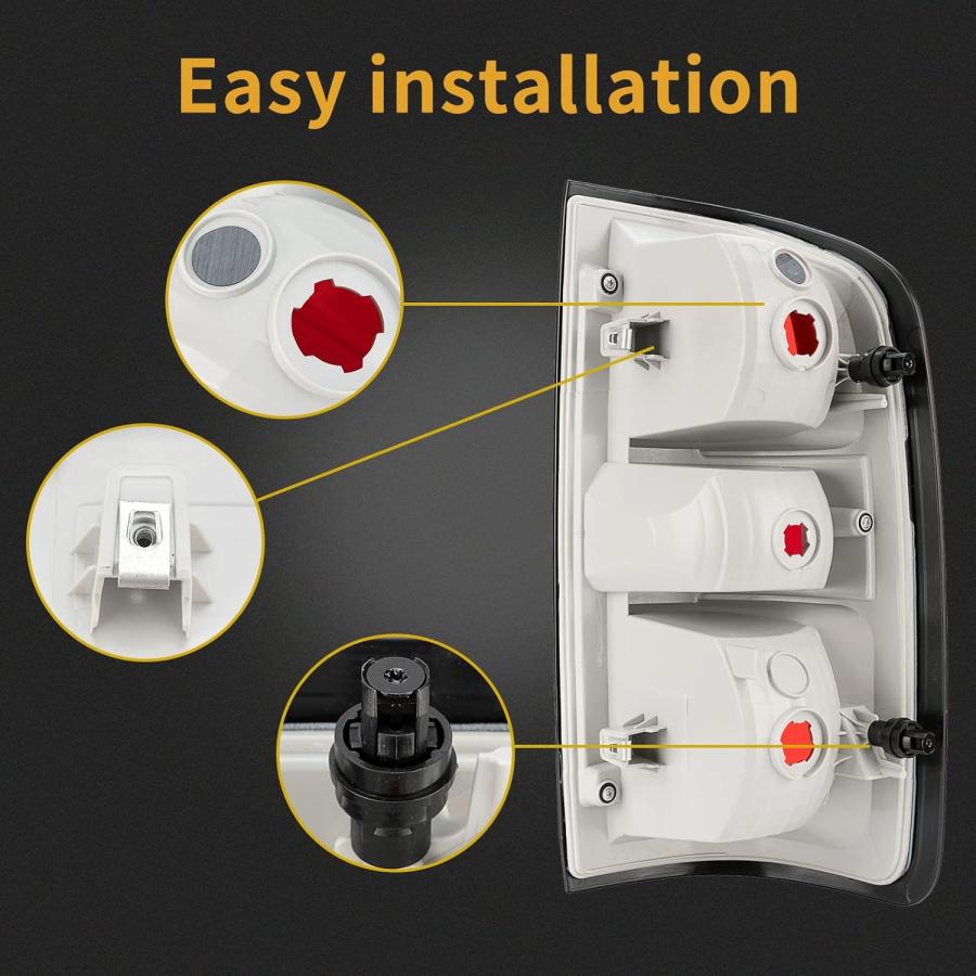 【並行輸入品】MiKaFex Left Driver Side Rear Tail Light Assembly Compatible With 20の画像