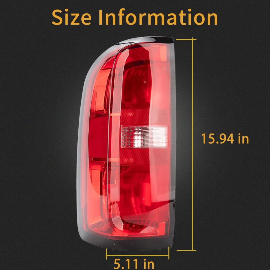 【並行輸入品】MiKaFex Left Driver Side Rear Tail Light Assembly Compatible With 20の画像