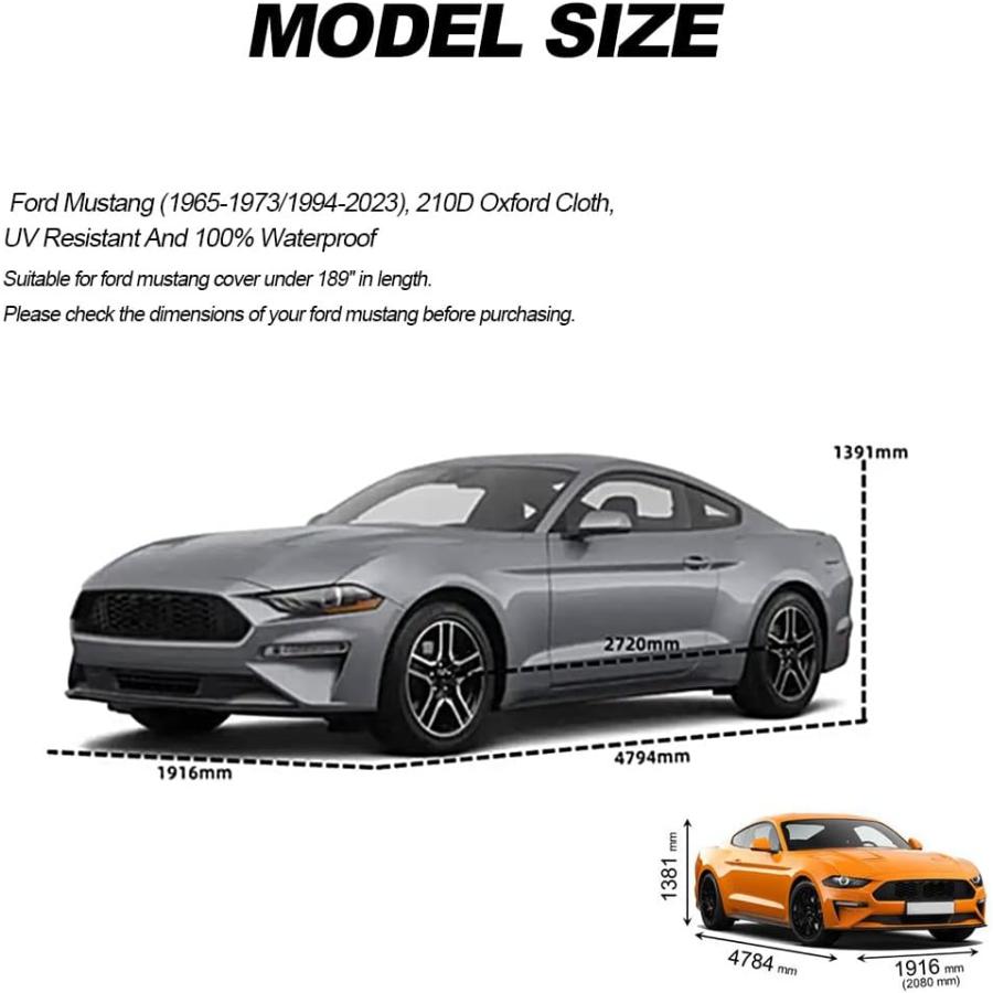 並行輸入品】Mustang 車カバー カーカバー マスタング フォード 