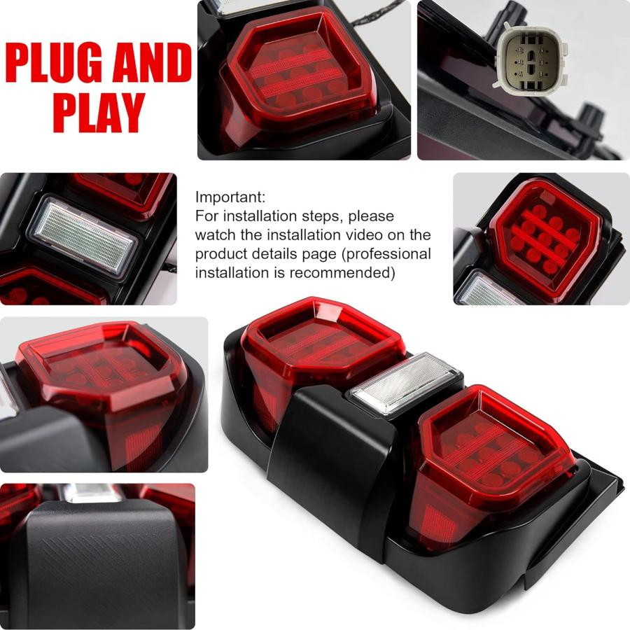 LEDテールライト テールライトアセンブリ フォードブロンコ 2021 2022 2023 2/4ドアブロンコアクセサリー テールライト交換パーツ アップグレードリアランプ