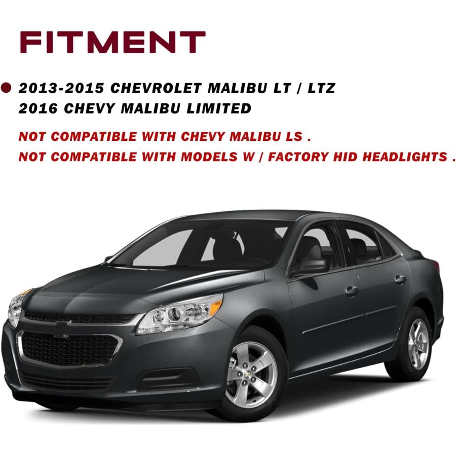 【並行輸入品】JSBOYAT ハロゲンヘッドライトアセンブリ交換用 2013-2015 Chevy Malibu / 2016 Chevy Malib_3