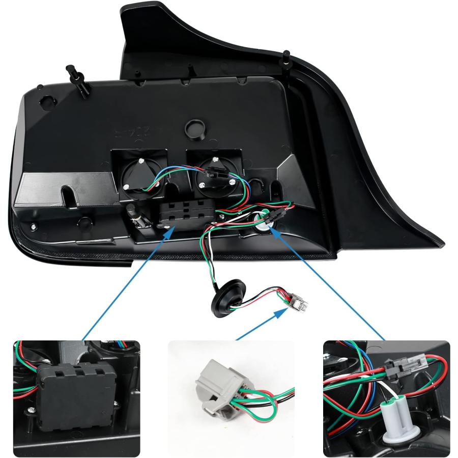 【並行輸入品】Auraroad Tail Lights Compatible with 2005-2009 Mustang  LED Tail Lamの画像