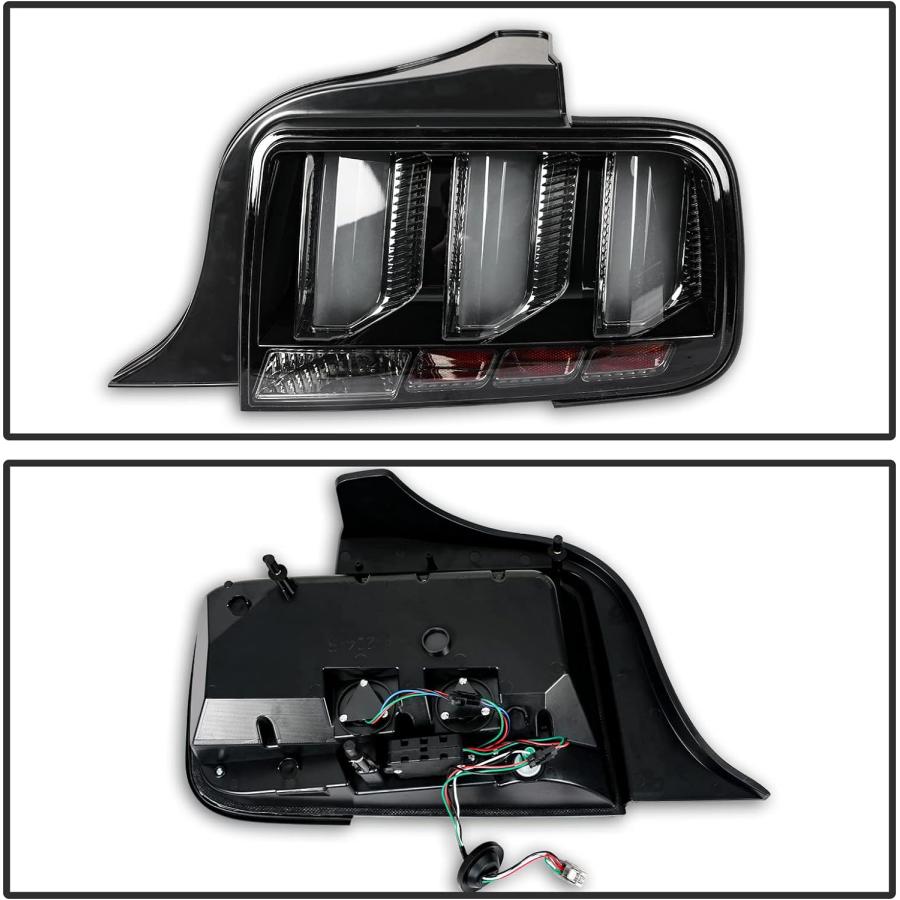 【並行輸入品】Auraroad Tail Lights Compatible with 2005-2009 Mustang  LED Tail Lamの画像