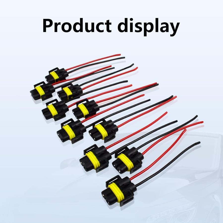 【並行輸入品】QODOLSI 2個 H11 H9 H8 880 881 メスアダプター 配線ハーネスソケット ワイヤー ヘッドライトやフォグライトに対