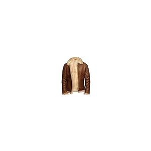 【並行輸入品】Finehide Men's Real Leather Jacket Raf Aviator Coat Bomber B3 Shの画像
