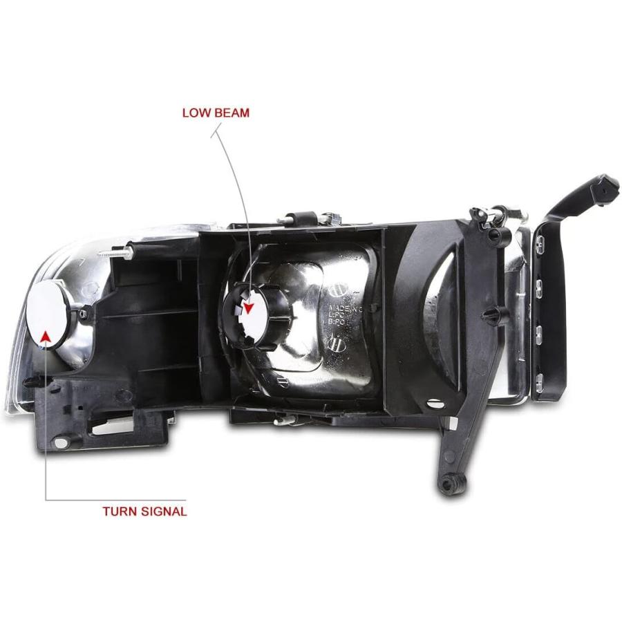 【並行輸入品】ISHARINGAUTOPARTS 4Pc Chrome/Amber Corner Headlights+Signal Lamps foの画像