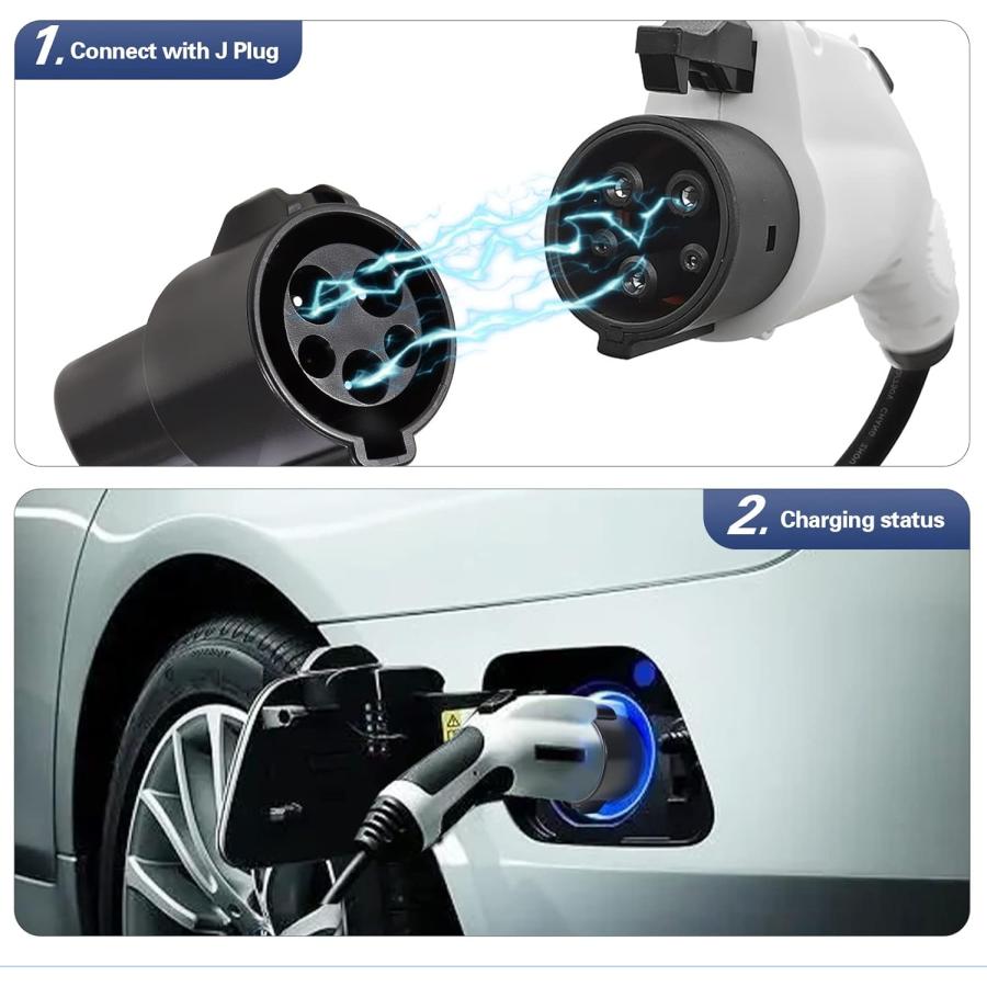 並行輸入品】ROXAAN - J1772 Tesla 充電器アダプター Model 3 Y S X