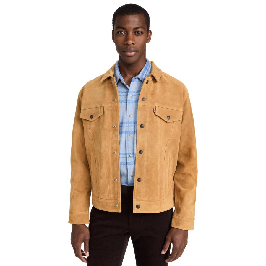 Levi's 【並行輸入品】Levi's Men's Highland Suede Trucker Jacket