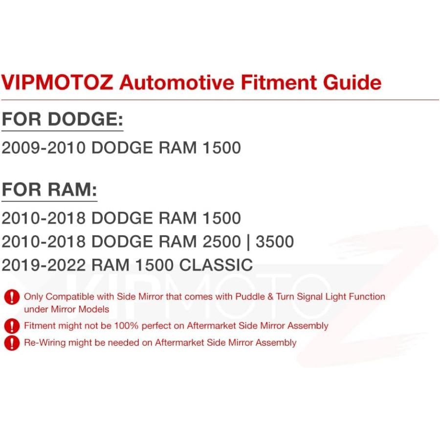 【並行輸入品】VIPMOTOZ Sequential Amber LED Side View Mirror Turn Signal Lights Co_5