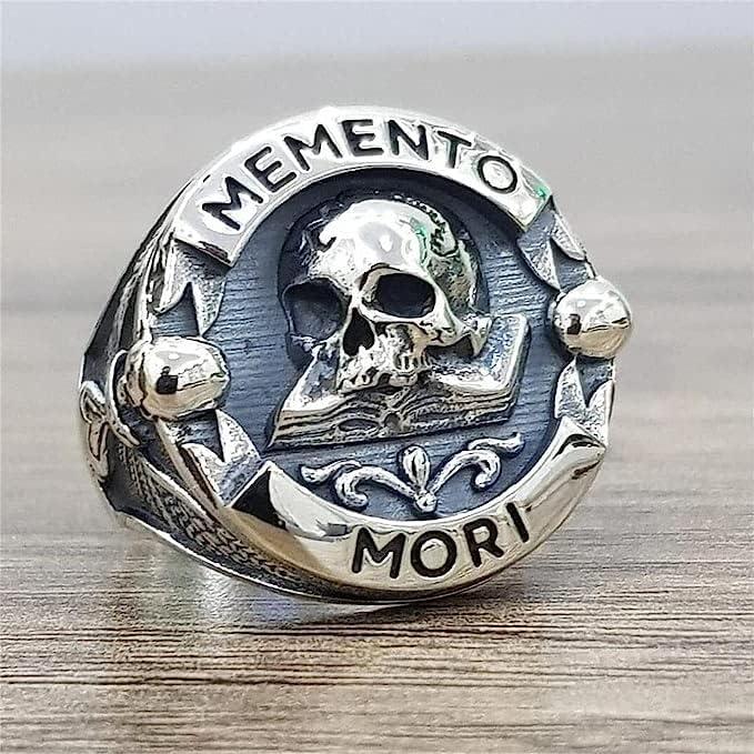 Goohopsun Memento Mori Skull メンズバイカーリング Goohopsun Memento Mori Skull メンズバイカーリング