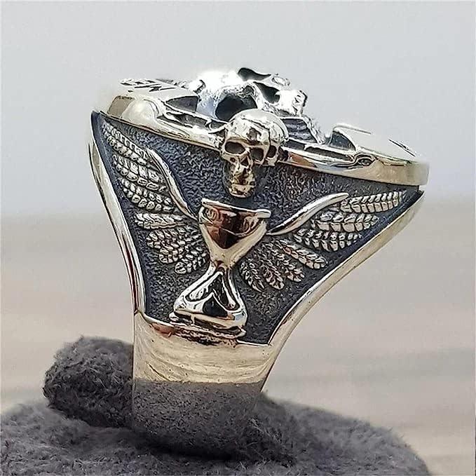 Goohopsun Memento Mori Skull メンズバイカーリング Goohopsun Memento Mori Skull メンズバイカーリング