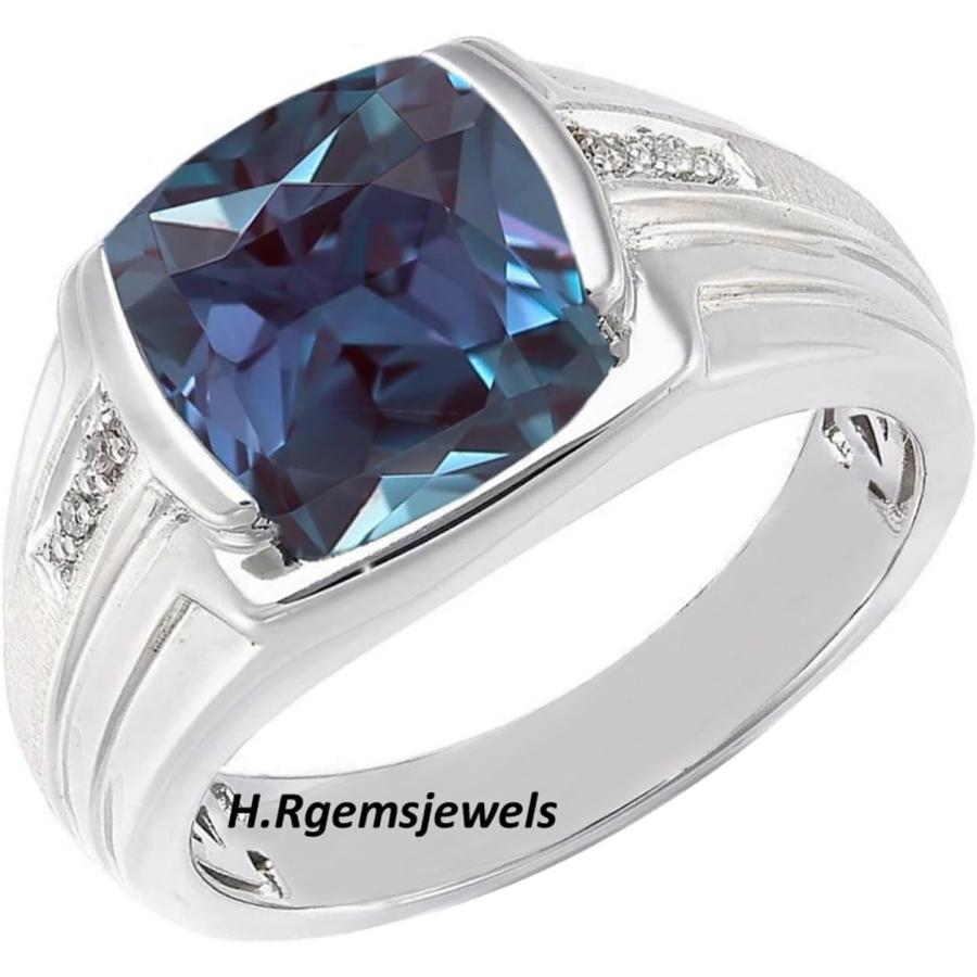 並行輸入品】HRG 925スターリングシルバー メンズ アレキサンドライト