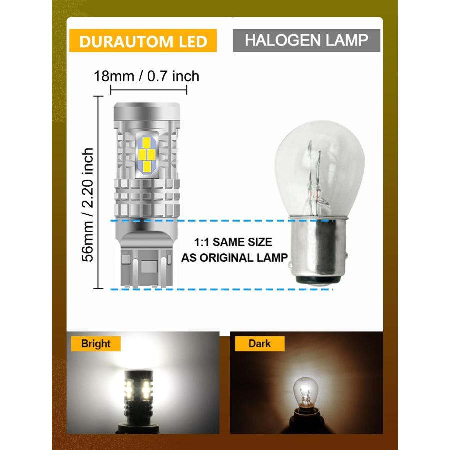 並行輸入品】DURAUTOM 7443 7440 LED電球 リバースライト用 24-SMD