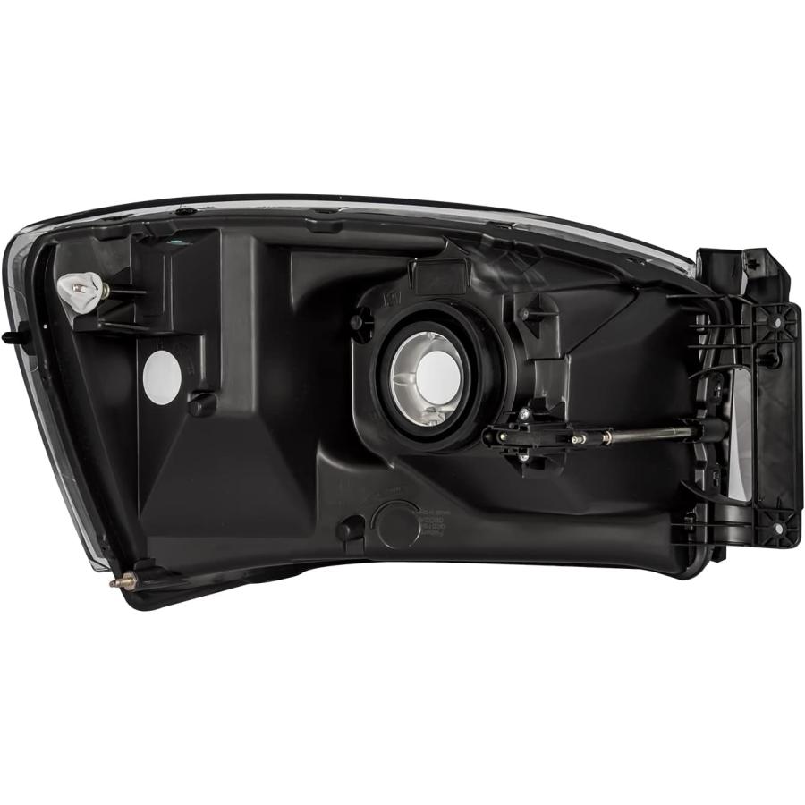 【並行輸入品】KAX ヘッドライトアセンブリ 2006-2008 Ram 1500/2500/3500 ハウジング用 アンバーリフレクター クリアレン_3