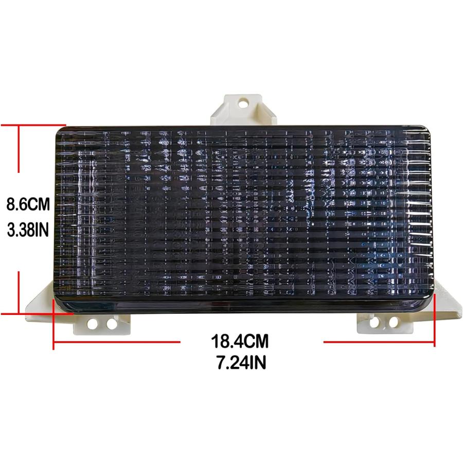 【並行輸入品】KYYET Smoke Lens Front Marker Signal Light Lamp Assembly Compatible_5