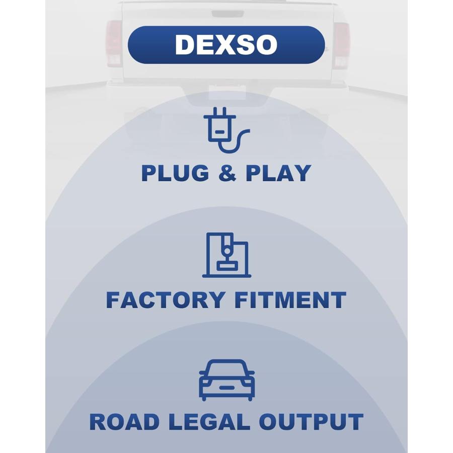 【並行輸入品】DEXSO テールライトアセンブリ 09-14 フォード F-150用 ブラック トリムスタイル ブレーキランプセット (運転席\u0026助手席の画像