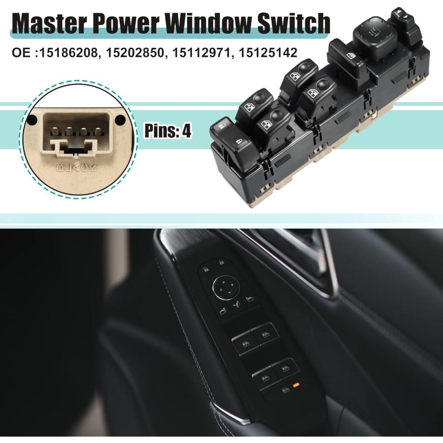 並行輸入品】ACROPIX フロント左運転席側マスターパワーウィンドウ