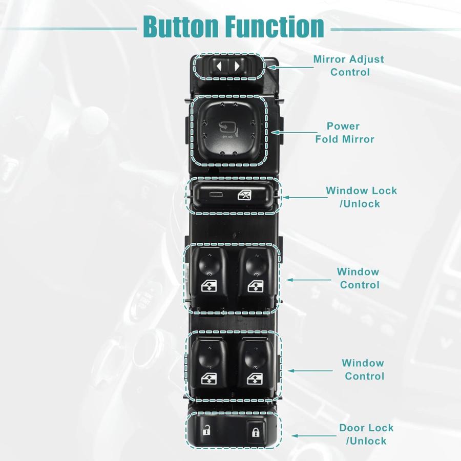 並行輸入品】ACROPIX フロント左運転席側マスターパワーウィンドウ