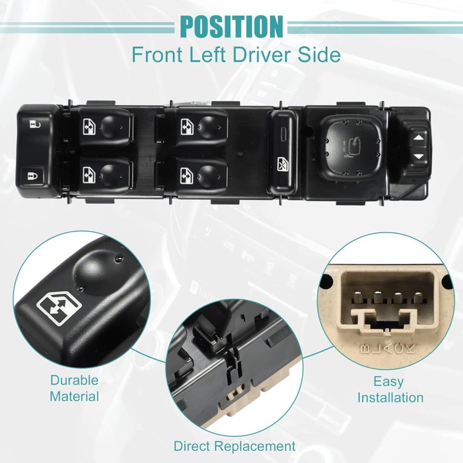 並行輸入品】ACROPIX フロント左運転席側マスターパワーウィンドウ