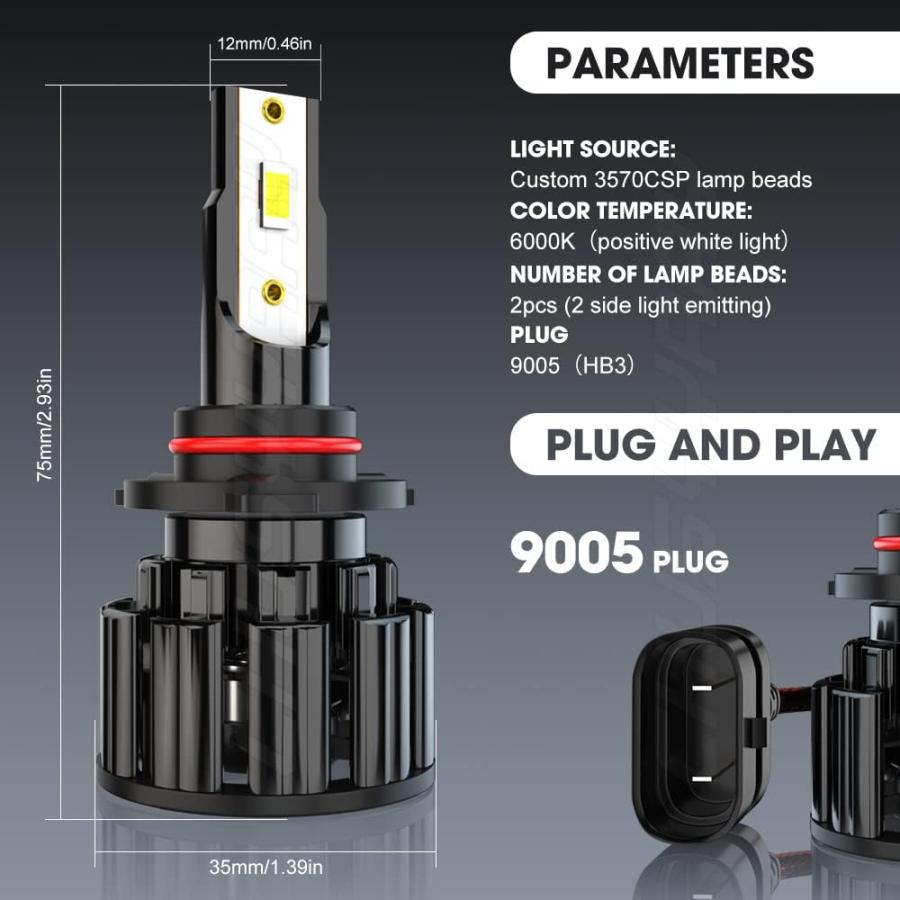 【並行輸入品】CHUSYYRAY Compatible with Mazda CX-9 LED Light Bulbs 2007 2008 2009_6