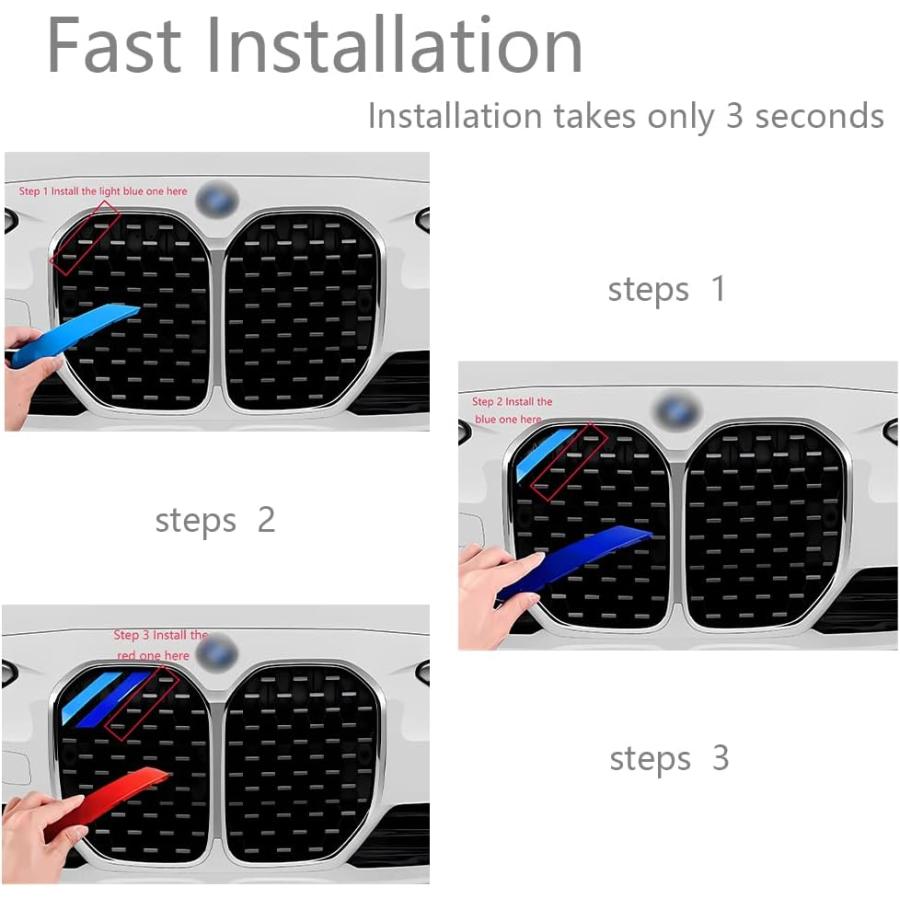 【並行輸入品】Lanyun Compatible BMW G22 G23 G24 Accessories Color Grill Insert ...