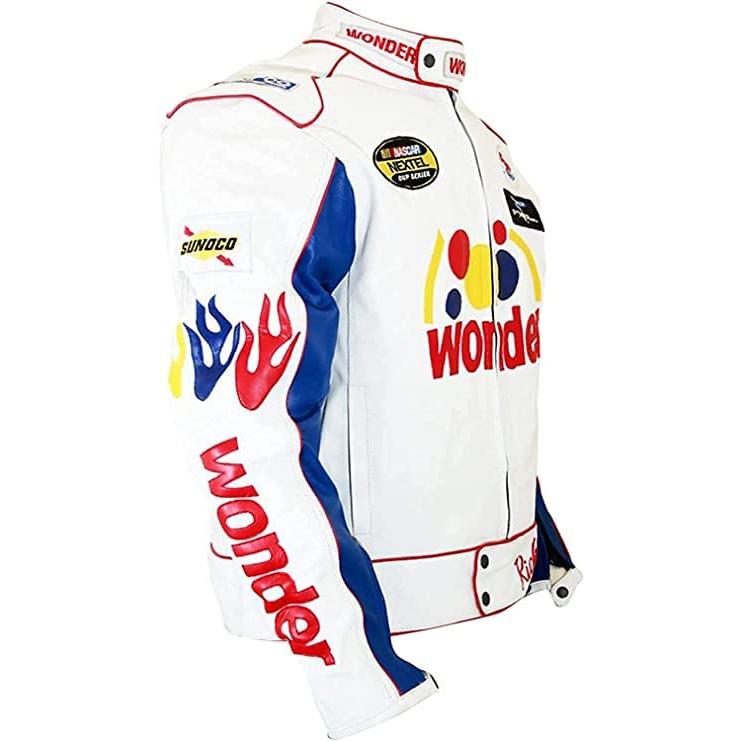 【並行輸入品】Men’s Racing Cosplay Ricky Bobby Racing Talladega Nights White Wの画像