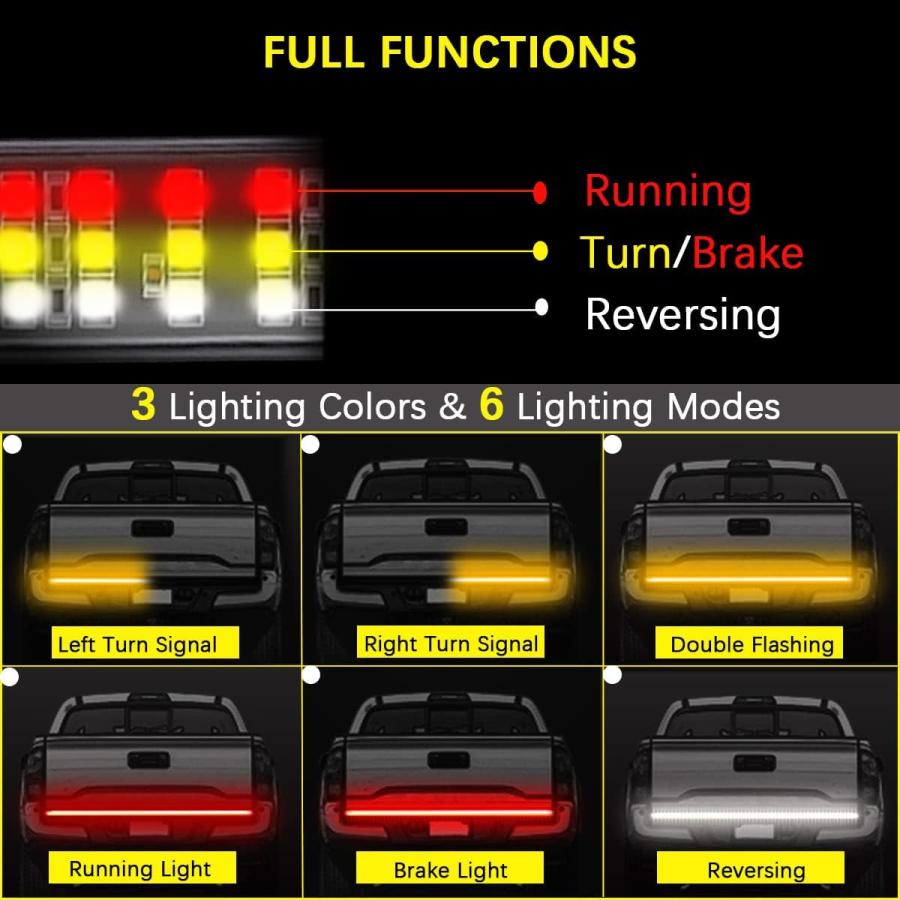 【並行輸入品】UMGASOM Truck Led Tailgate Light Bar 60inch Triple Row 432 LED Light_1