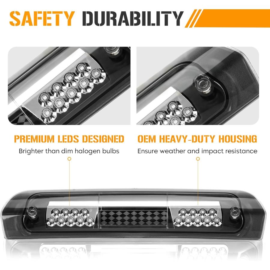 【並行輸入品】LED 3番目のサードブレーキライト ダッジ・ラム 1500 2002 2003 2004 2005 2006 2007 2008 ハイ_3