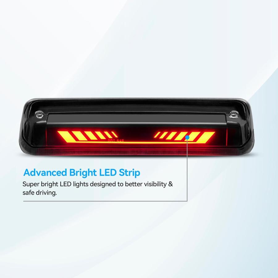 【並行輸入品】CMVT Auto サード3番目のブレーキライト TIME TUNNEL シーケンシャル LED ハイマウントストップライト 2004-の画像