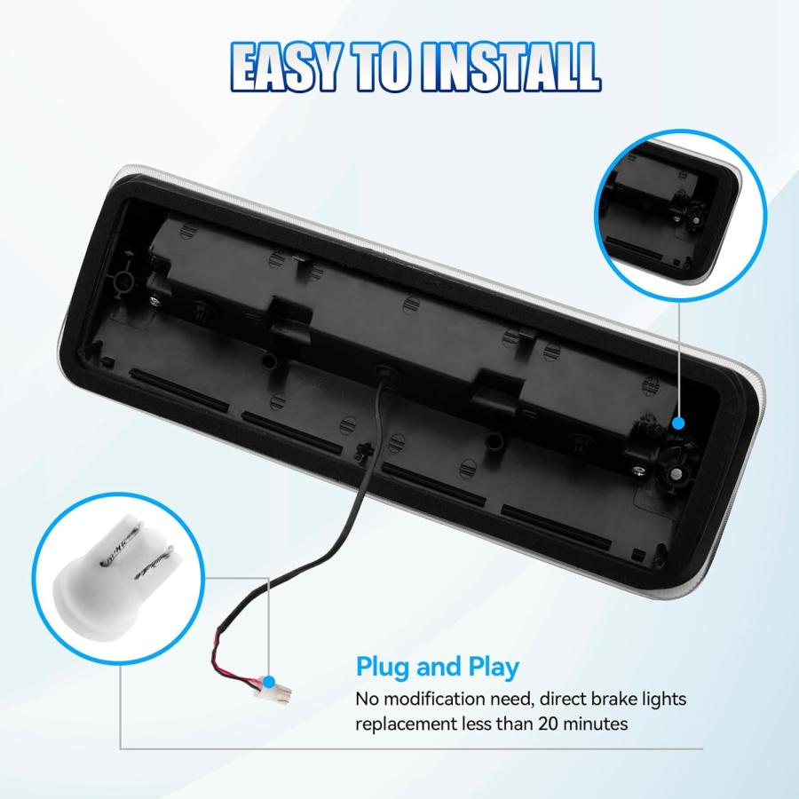 【並行輸入品】CMVT Auto サード3番目のブレーキライト TIME TUNNEL シーケンシャル LED ハイマウントストップライト 2004-の画像