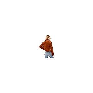 【並行輸入品】[BLANKNYC] Women's Cropped Faux Fur Jacket, Milk Chocolate, Browの画像