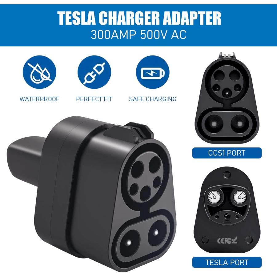 【並行輸入品】CCS1 Charger Adapter to Tesla  250KW DC Tesla Charger  Fast Chargingの画像