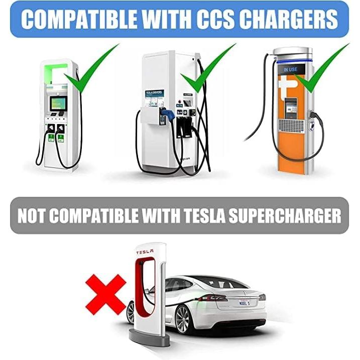 【並行輸入品】CCS1 Charger Adapter to Tesla  250KW DC Tesla Charger  Fast Chargingの画像