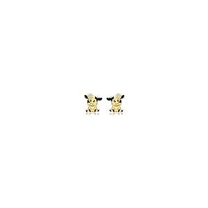 【並行輸入品】牛ピアス 14K リアルゴールドピアス スタッド かわいい動物イヤリング 牛のギフト 彼女への誕生日プレゼント, イエローゴールドの画像