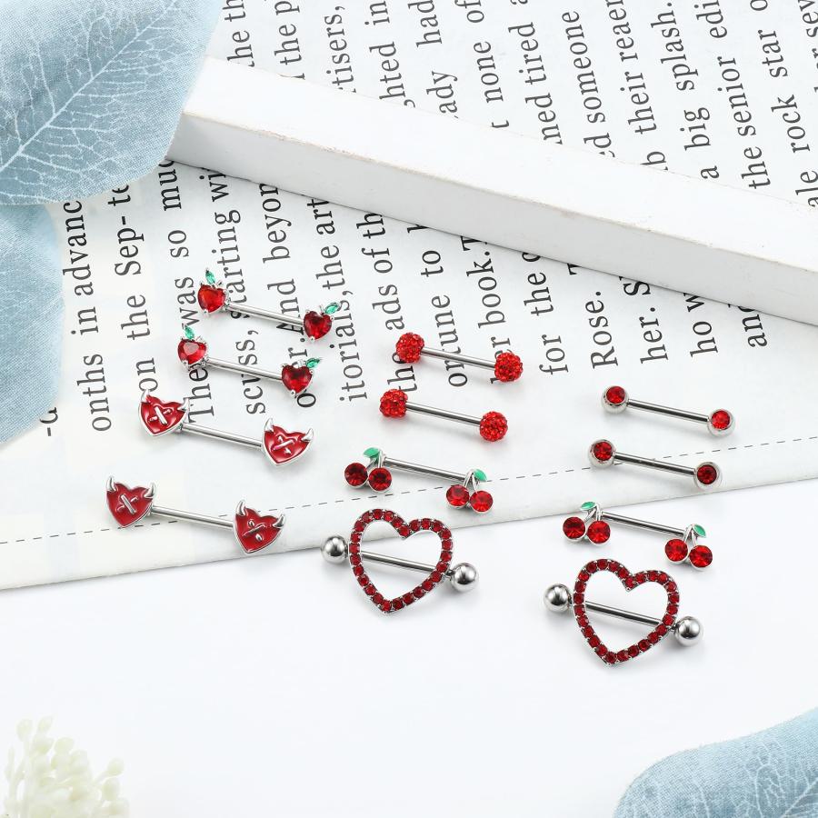 並行輸入品】JOERICA 6組 14G ニップルリング 女性用 316L