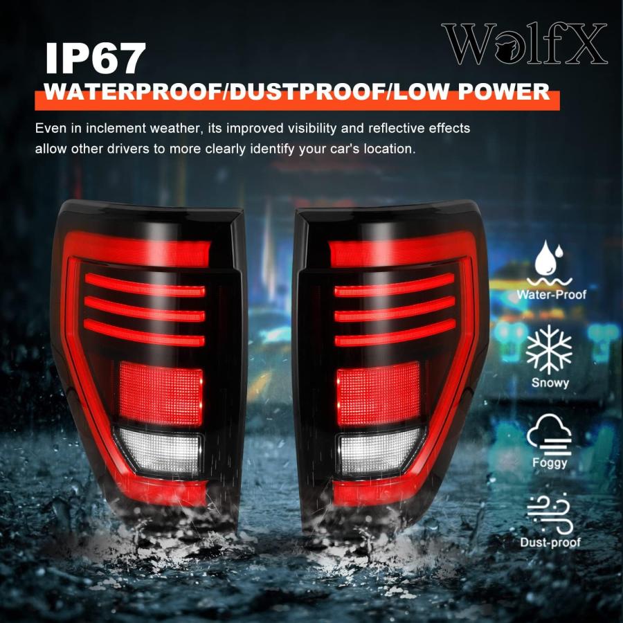 【並行輸入品】WolfX フルLED F150 テールライト 2009 2010 2011 2012 2013 2014 フォード F150 LED_4