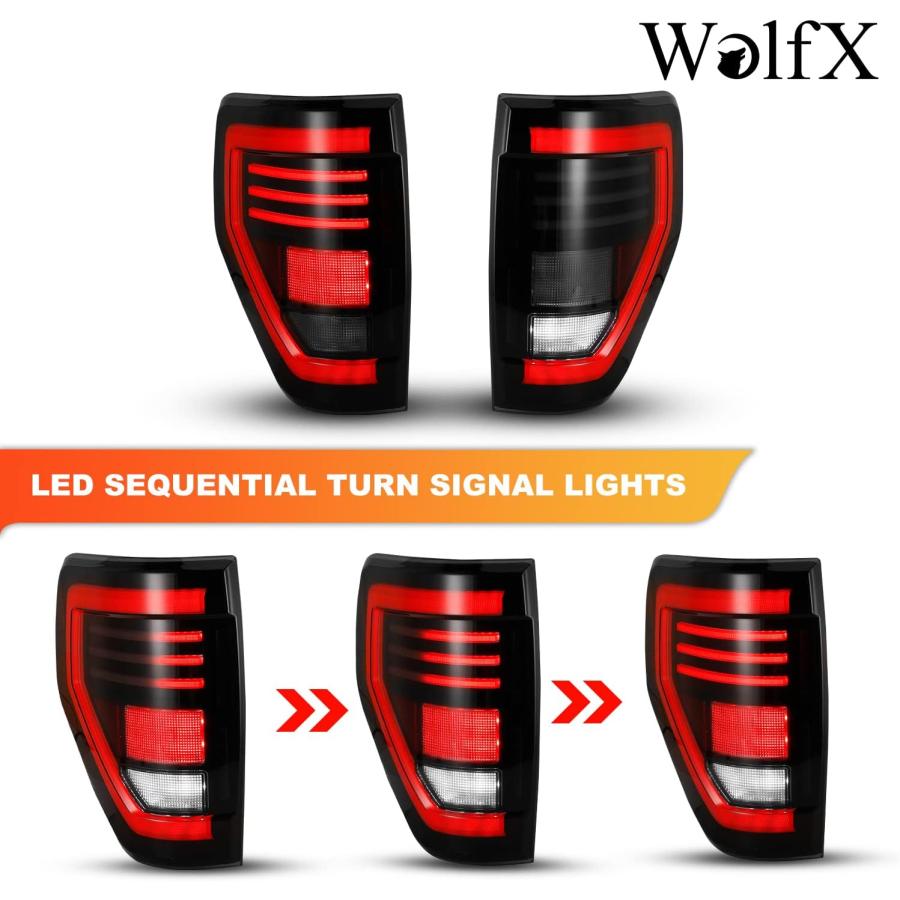 【並行輸入品】WolfX フルLED F150 テールライト 2009 2010 2011 2012 2013 2014 フォード F150 LED_5