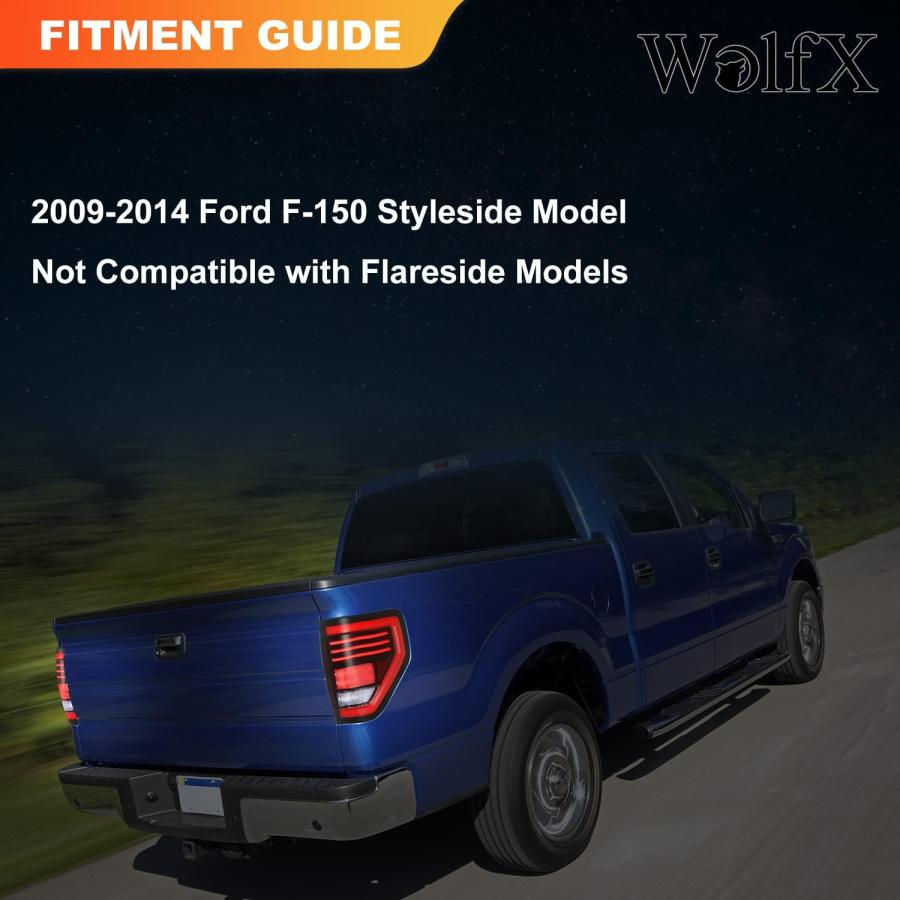 【並行輸入品】WolfX フルLED F150 テールライト 2009 2010 2011 2012 2013 2014 フォード F150 LED_7
