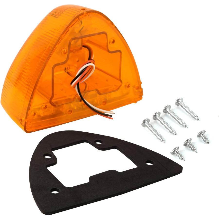 【並行輸入品】Jamarco ピータービルトアンバーヘッドライトLEDウィンカーインジケーター ランニングライト 2個 密封 31 LED Peter_2