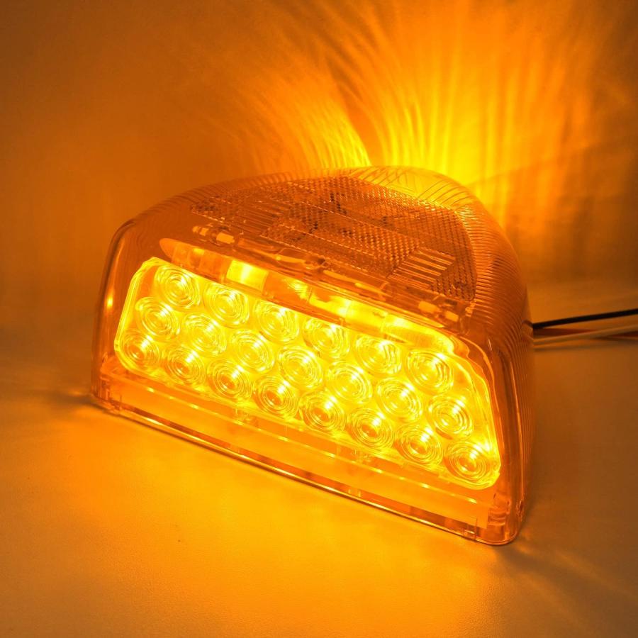 【並行輸入品】Jamarco ピータービルトアンバーヘッドライトLEDウィンカーインジケーター ランニングライト 2個 密封 31 LED Peter_6