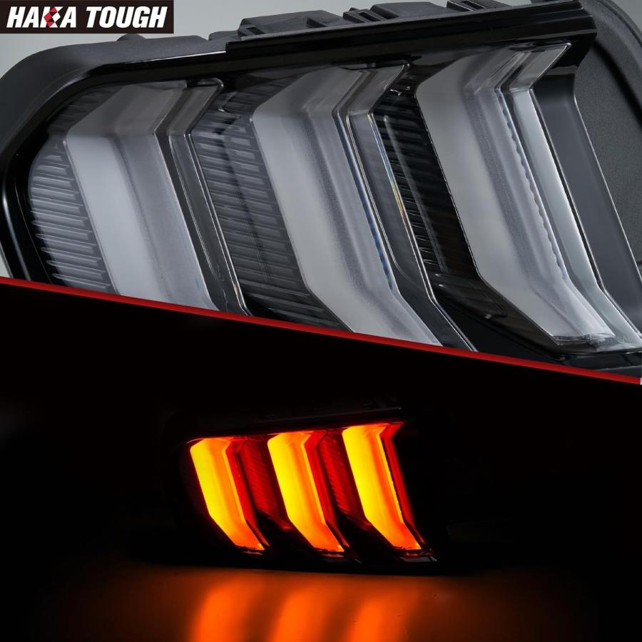 【並行輸入品】HAKA TOUGH LEDテールライトアセンブリ 2015 2016 2017 2018 2019 2020 フォードマスタング対応の画像