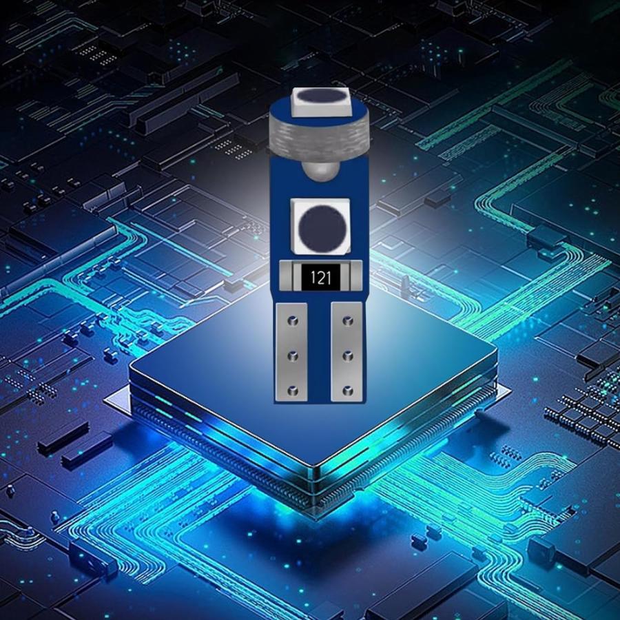 【並行輸入品】cueclue T5 超高輝度LED電球 3030 3SMD 車用LED計器ライト 6000K 自動車内装ライト ほとんどの車 SUV_4